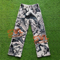 Vente en gros de pantalons et pantalons pour hommes vêtements de tapisserie tissés sur mesure pantalons à jambes droites de style hip pop à quantité minimale de commande bas pour hommes