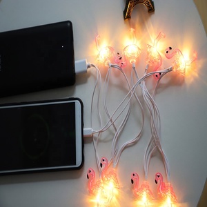 राजहंस क्रिसमस प्रकाश फोन चार्ज केबल चार्जर 8 एलईडी एलईडी दीपक फोन चार्जर यूएसबी डाटा केबल सबसे अच्छा क्रिसमस उपहार का नेतृत्व किया - Product Image 4