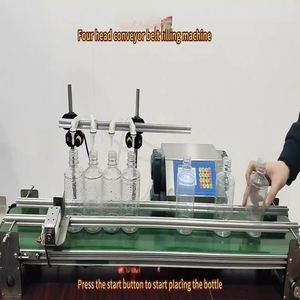 เครื่องบรรจุของเหลวแบบกึ่งอัตโนมัติสำหรับขวดน้ำมัน พร้อมสายพานลำเลียงสำหรับเครื่องดื่มและน้ำผลไม้ - Product Image 6