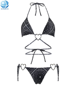 Herrajes en Forma de Corazón Sin Níquel para Trajes de Baño, Tirantes de <span class=keywords><strong>Bikini</strong></span>, Accesorios de Lencería - Product Image 1