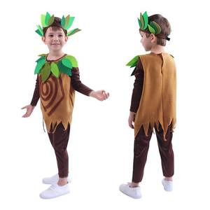 Disfraz de Árbol para Niños, Espíritu del Bosque, para Halloween y Año Nuevo, Traje de Fiesta, Cosplay, Actuación en Escenario, Pantalones de Poliéster Marrón - Product Image 1