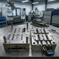 Kit d'outillage et de fournitures pour la fabrication de moules de moulage par injection de plastique de grande taille pour sièges d'extérieur de station balnéaire et mobilier urbain