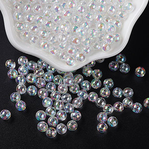 Perle sfaccettate ottagonali trasparenti <span class=keywords><strong>da</strong></span> 20g, fatte a mano, colorate, con foro, per strass e materiali per gioielli fai <span class=keywords><strong>da</strong></span> te - Product Image 1