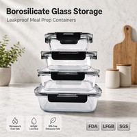 Boîte à Bento pour Enfants, Conteneur Alimentaire Rectangulaire au Design Classique « Easying » avec Couvercle Verrouillable et Couvercle en PP, Idéale pour le Camping