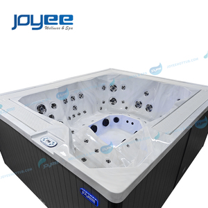 JOYEE Design européen rectangle bain à remous à débordement spas sans fin spa extérieur balboa infini mini spa piscine pour jardin bain de loisirs - Product Image 4