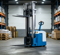 Gerbeur électrique Worui Walkie 1000 kg, longueur de fourche 1100 mm, centre de charge 500 mm, petit rayon de braquage, modèle d'entrepôt CDD-BXS 48V