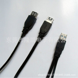 สายต่อขยาย Lung Kay Usb 3.0 แบบ Am To Af พร้อมสายดาต้า Usb 2.0 Af สายทองแดงสีดำ - Product Image 3