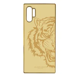 Customized Luxury Golden Plating TPU+Acrylic Phone Case For Samsung A03S 162.4MM Gold Mobile Phone Cover