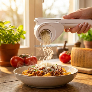 Rallador Eléctrico Multifuncional para Queso Parmesano, Cuchillas Rotatorias de Acero Inoxidable, Fácil de Limpiar, para Uso Doméstico en la Cocina - Product Image 1