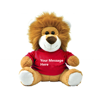 Peluches de mascotte en peluche mignonne personnalisées avec votre logo lion en peluche animaux en peluche jouet