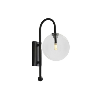 Lampe murale en laiton doré de style antique avec abat-jour en verre pour hôtel - Product Image 3