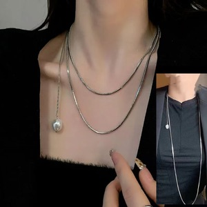 N558 nuova collana di gioielli a <span class=keywords><strong>catena</strong></span> regolabile in metallo in acciaio inossidabile con osso di serpente Extra lungo <span class=keywords><strong>catena</strong></span> di maglioni a forma di serpente - Product Image 3