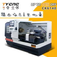 Torno CNC Horizontal de un Solo Husillo CK6140, Torno CNC de Bancada Plana para Trabajo Mediano
