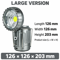 Lanterne solaire LED multifonctionnelle pour le camping, lampe d'urgence rechargeable portable pour les aventures en plein air