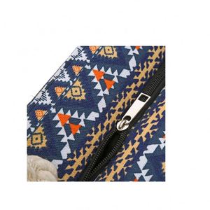 <b>Wholesale</b> Custom Zipper Canvas Summer <b>Tote</b> Beach <b>Bag</b> With Cotton Strap - Product Image 4
