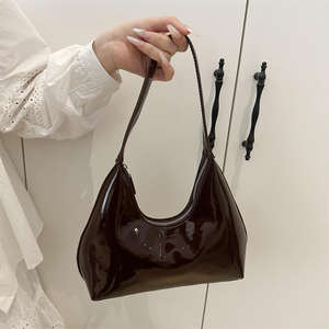 กระเป๋าหนัง PU ทรงพระจันทร์เสี้ยวแบบซิปสำหรับผู้หญิง ปี 2026 กระเป๋าสะพายไหล่แฟชั่นเกาหลี - Product Image 1