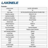 Disjoncteur à boîtier moulé LAKINELE EZC100F 1p/2p/3p/4p 15A-100A, unité de déclenchement thermique-magnétique 10kA, alimentation 50/60Hz