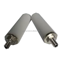 Diffuseur d'air poreux en métal fritté en acier inoxydable 316L avec filetage mâle NPT 1/4 pouce pour capteur de CO2