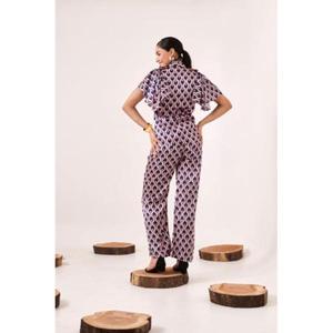 Ensemble coordonné géométrique imprimé pour femme, ensemble coordonné élégant, tenue deux pièces avec motif moderne, look tendance, coupe confortable - Product Image 4