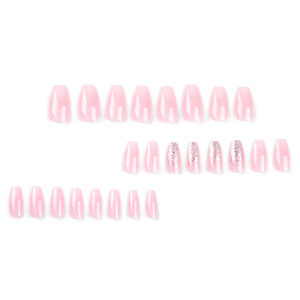 Nouveaux Ongles Courts Populaires en Gros (24 Pièces) – <span class=keywords><strong>Faux</strong></span> Ongles ABS Couleurs Unies, Couverture Complète, à Coller - Product Image 2