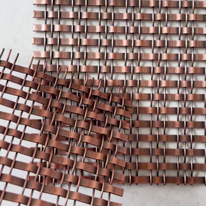 Maille métallique en acier à armure simple, maille métallique décorative <span class=keywords><strong>de</strong></span> couleur cuivre pour façade architecturale/design d'intérieur/écrans <span class=keywords><strong>de</strong></span> séparation - Product Image 3