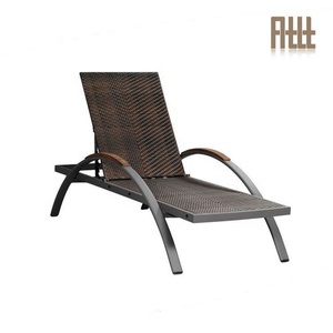 Lit de loisirs chaises longues en rotin chaise longue meubles soleil patio <span class=keywords><strong>extérieur</strong></span> en osier chaise longue - Product Image 3