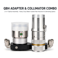Adaptateur d'interface fibre optique CS TEC QBH avec connecteurs de refroidissement à eau à double angle de 90 degrés pour tête de découpe et de soudage laser