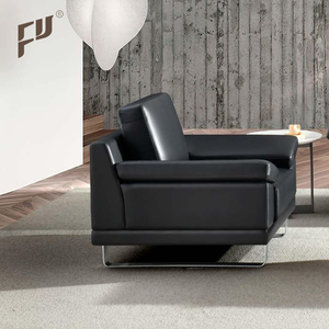 फैक्टरी मूल्य सस्ते रिसेप्शन सोफा सेट 1 + 1 + 3 कार्यालय कमरे अवकाश फर्नीचर कार्यकारी लोकप्रिय डिजाइन चमड़े के सोफे - Product Image 3