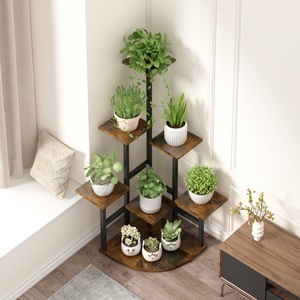 Wrought <b>iron</b> indoor flower rack, multi-layer display rack for home living room and balcony, office succulent and pothos storage - Product Image 2