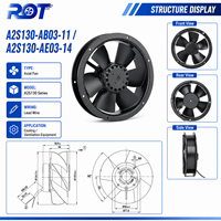 Ventilador Axial AC A2S130-AB03-11 230V 2800RPM, Refrigeración Duradera, Funcionamiento Confiable, Refrigeración Continua