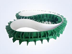 Bande transporteuse en PVC vert avec rainures en T pour machine à copeaux <span class=keywords><strong>de</strong></span> <span class=keywords><strong>bois</strong></span> et machines <span class=keywords><strong>de</strong></span> traitement des aliments - Product Image 5