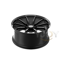 Jantes forgées de luxe de 18 à 26 pouces, design monobloc à rayons noir brillant mat, universelles pour Mercedes BMW Range Rover