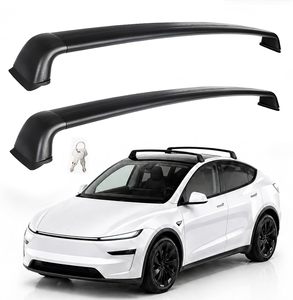 Barres transversales <span class=keywords><strong>de</strong></span> <span class=keywords><strong>toit</strong></span> en aluminium robustes et verrouillables, capacité <span class=keywords><strong>de</strong></span> charge <span class=keywords><strong>de</strong></span> 220 lb, pour <span class=keywords><strong>Tesla</strong></span> <span class=keywords><strong>Model</strong></span> Y Juniper 2020 à 2026 - Product Image 1