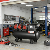 Ölfreie Druckluftmaschine WII-2-1690x3F120, vibrationsarm, energieeffizient, 4800W, 315L/Min, 0,8MPa, 2800U/min, 120L