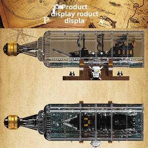 10065S Black Pearl, Bloques de Construcción de Plástico ABS de 40 Piezas, Botella de Deriva, para Niños y Adultos, Juguete Educativo de Ensamblaje - Product Image 2