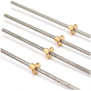 304 Stainless Steel T12 Screw Length 100 200 300 400 500 600 700 800 1000mm Lead 2 3 4 8 10 <strong>Trapezoidal</strong> <strong>Spindle</strong> And Nut - Product Image 2