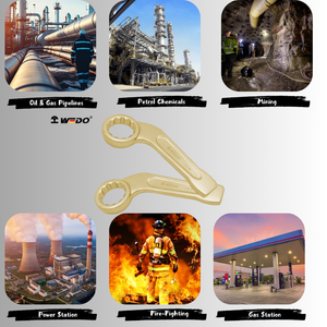 Clé à fourche coudée en bronze cuivre-beryllium anti-étincelle avec certificat WEDO <span class=keywords><strong>BAM</strong></span>/GS - Product Image 5