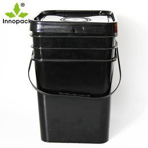 Seau carré en plastique pp matériau de qualité alimentaire capacité personnalisée seau de 20L - Product Image 6