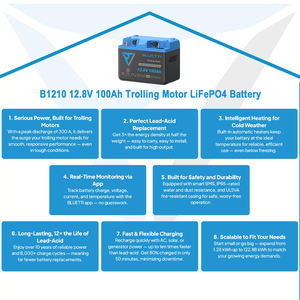 BLUETTI B1210 Lifepo4 Batterij 12.8V 100Ah Perfecte vervanging voor loodzuurbatterijen, halve gewicht, 6000 cycli voor kamperen, bus, aanhanger - Product Image 6