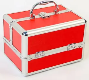 Kunden spezifische Aluminium-Trage tasche Tragbare Aufbewahrung sbox mit Schubladen für Salons und Kosmetika