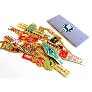 Étiquettes de cigares personnalisées de luxe de haute qualité, embossage, étiquettes de bague de cigare, autocollant avec logo - Product Image 4