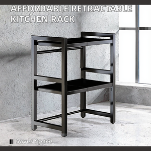 ชั้นวางของในเตาอบไ<span class=keywords><strong>ม</strong></span>โครเวฟแบบพับเก็บได้ทำจากโลหะสำหรับภาชนะใส่อาหาร - Product Image 3