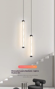 Lampada a Sospensione in Vetro Piccola Creativa in Stile Italiano per Soggiorno e Camera da Letto, Design di Lusso di Alta Gamma, LED Personalizzabile nel Colore - Product Image 3