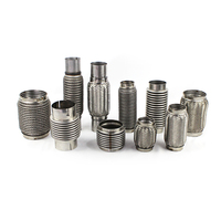 Tuyau flexible d'échappement durable, soufflet d'échappement moteur et raccords de tuyauterie à joint d'expansion, soufflet d'échappement avec tuyau doublé