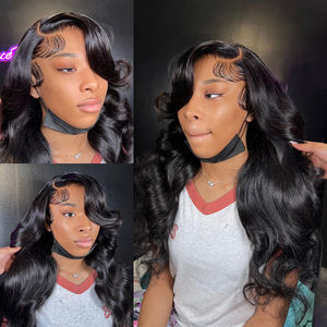 Perruques en cheveux humains vierges brésiliens 13x4/13x6 avec dentelle frontale – Styles Deep Wave et bouclés, dentelle HD transparente, sans colle - Product Image 4