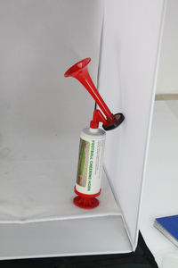 Mini <span class=keywords><strong>Hand</strong></span> Geduwde Pomp Plastic Luchthoorn Voor Feestvoetbal, Balventilatoren Luchthoorn - Product Image 2