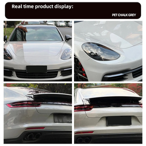Film de protection automobile gris craie PET Premium, style Nardo, super brillant, film de style automobile craie, fournisseur, prix usine - Product Image 2