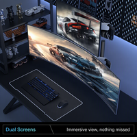 Support de Moniteur Double Écran Réglable en Hauteur, en Acier Laminé à Froid, pour Configuration 1-vers-2 Ordinateurs – Meilleure Vente