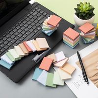 Bloc de notas autoadhesivo de 3x3 personalizado, fácil de publicar, para estudio, trabajo, vida diaria-50 100 200 hojas en opciones coloridas