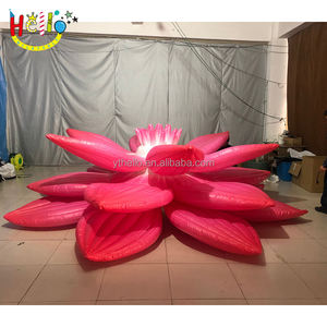 Fleur de Lotus géante extérieure LED à <span class=keywords><strong>changement</strong></span> de couleur rose nénuphar gonflable pour <span class=keywords><strong>d</strong></span>écoration de scène <span class=keywords><strong>d</strong></span>'événement - Product Image 6